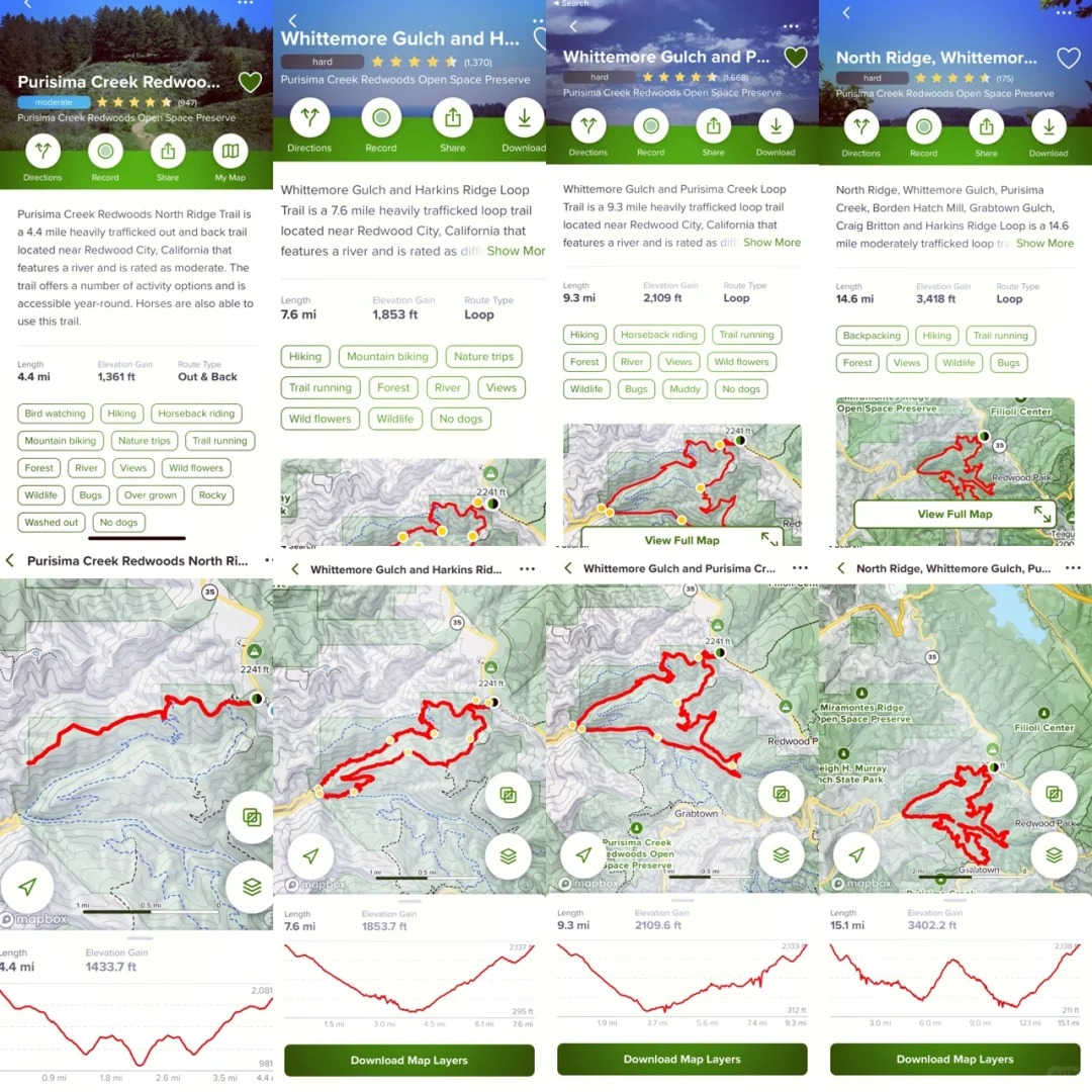 Hiking Trails for Purisma Creek Redwoods!