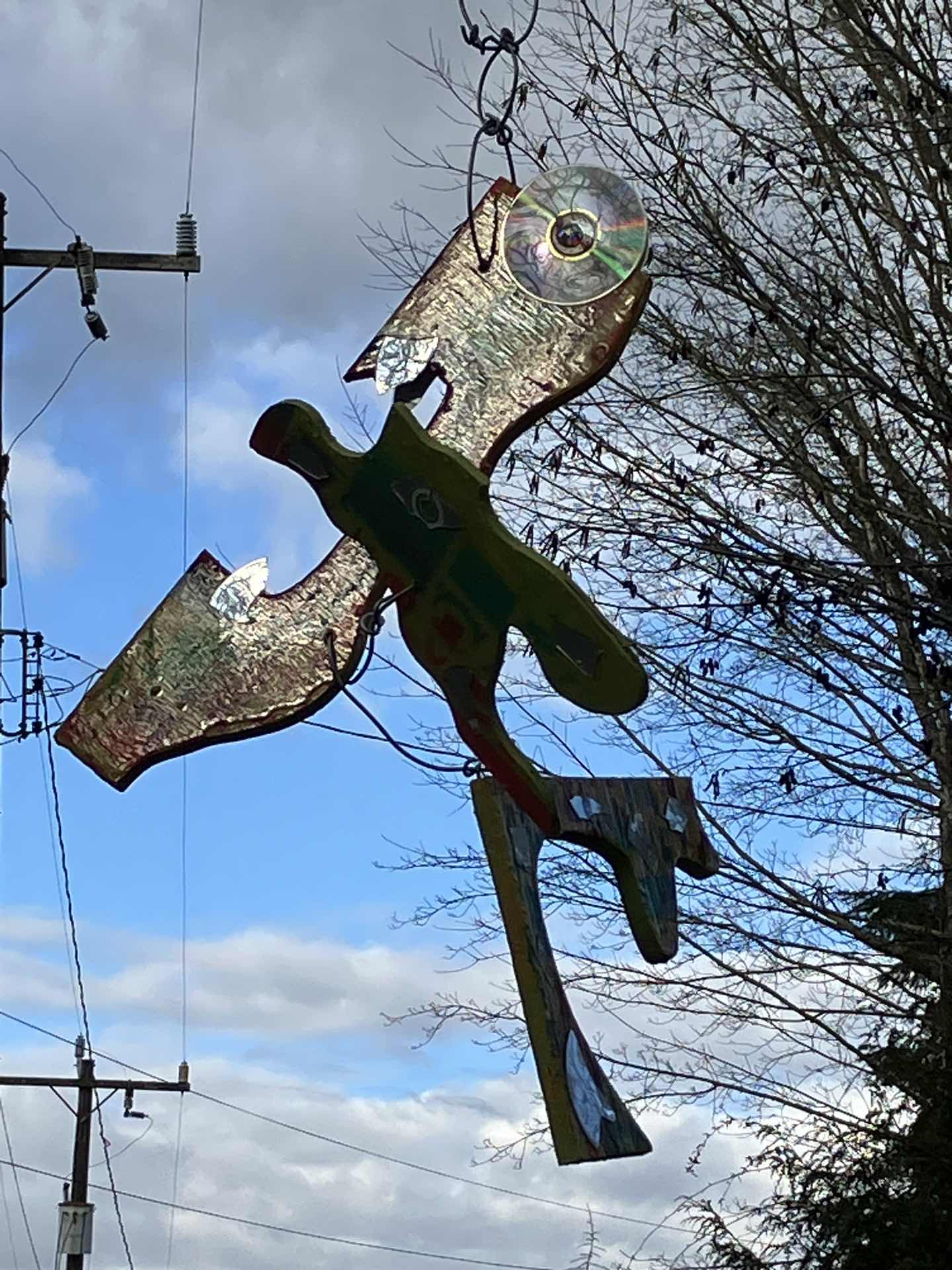 Dragon figures around at city locations