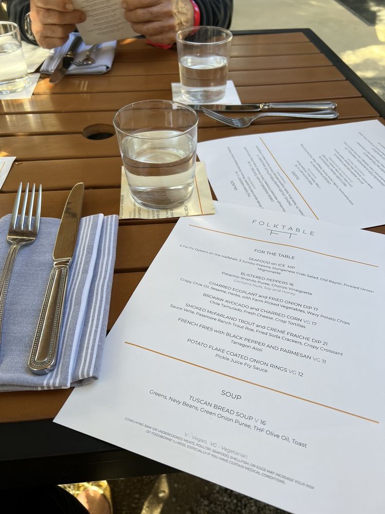 Folktable Restaurant🌞 Perfect lunch spot in the Cornerstone Sonoma 🌳