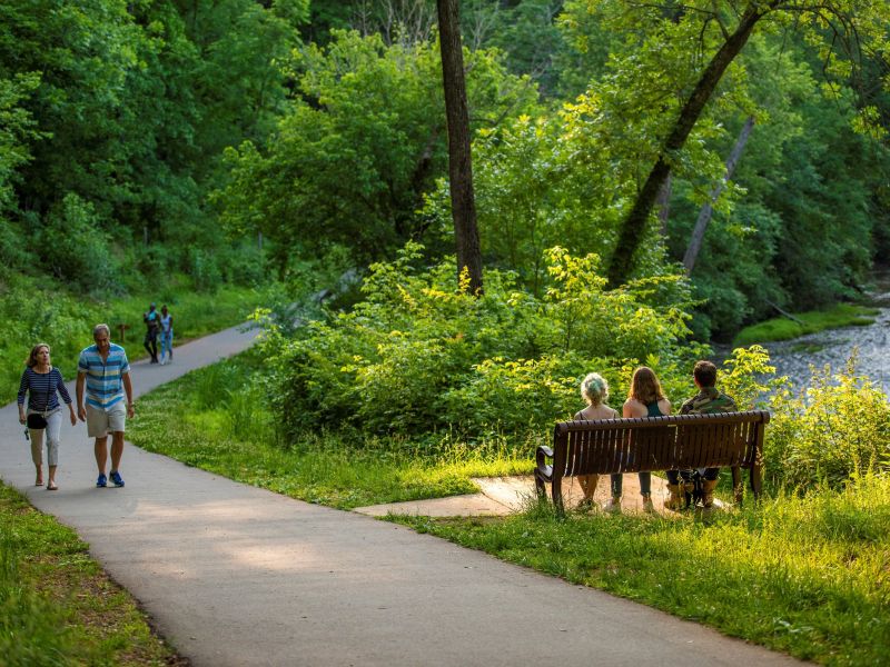 🚶‍♂️ Discovering Tranquility: A Peaceful Stroll along the Riverwalk! 🌳