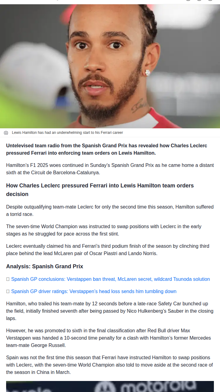 Leclerc’s Bold Call Leaves Hamilton Reeling