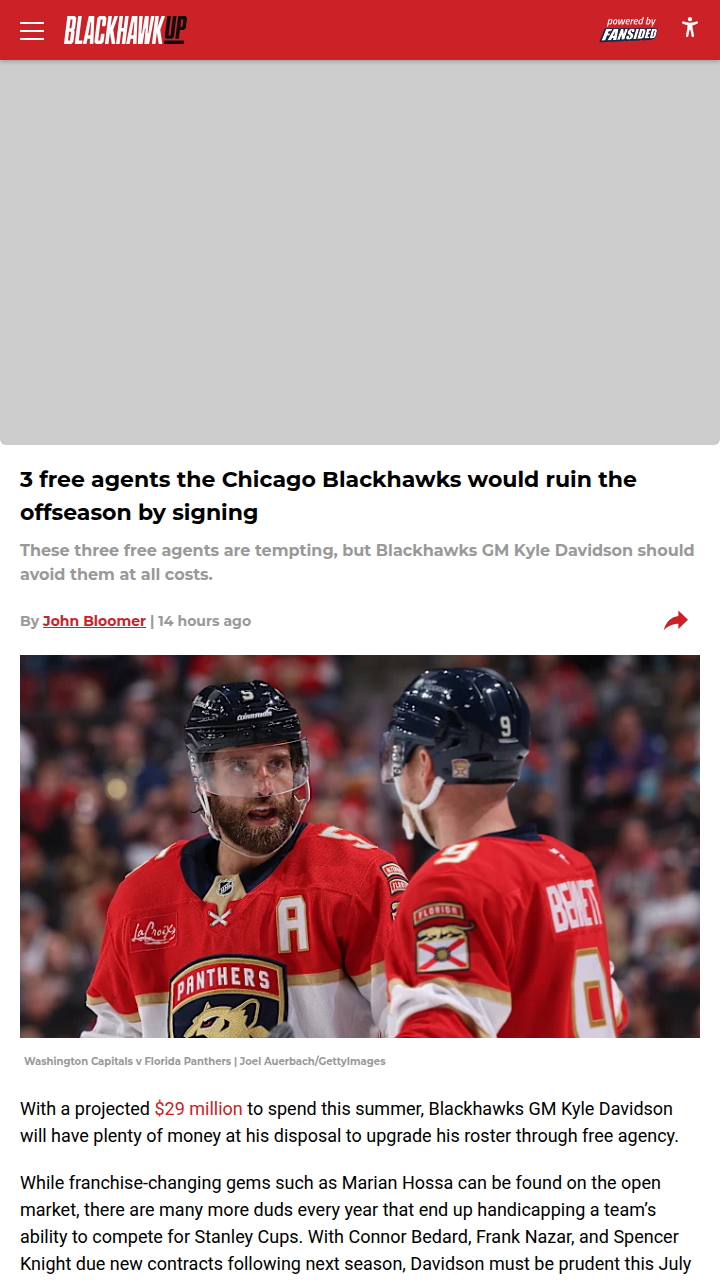 Which Free Agents Should the Hawks Avoid?