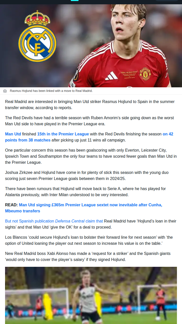Hojlund to Los Blancos: Smart Move or Mistake?