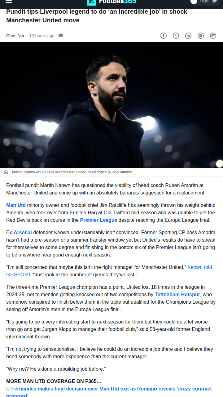 Could Klopp Really Lead the Red Devils?