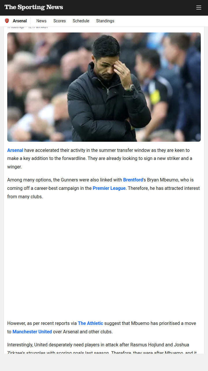 Red Devils Snatch Mbeumo from Gunners?
