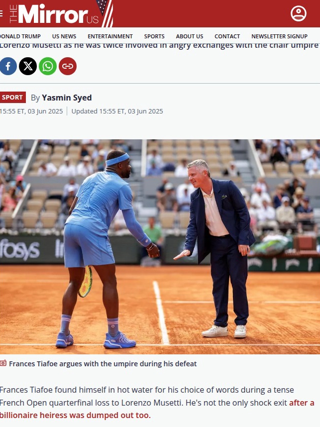 Tiafoe’s Fiery French Open Clash with Umpire
