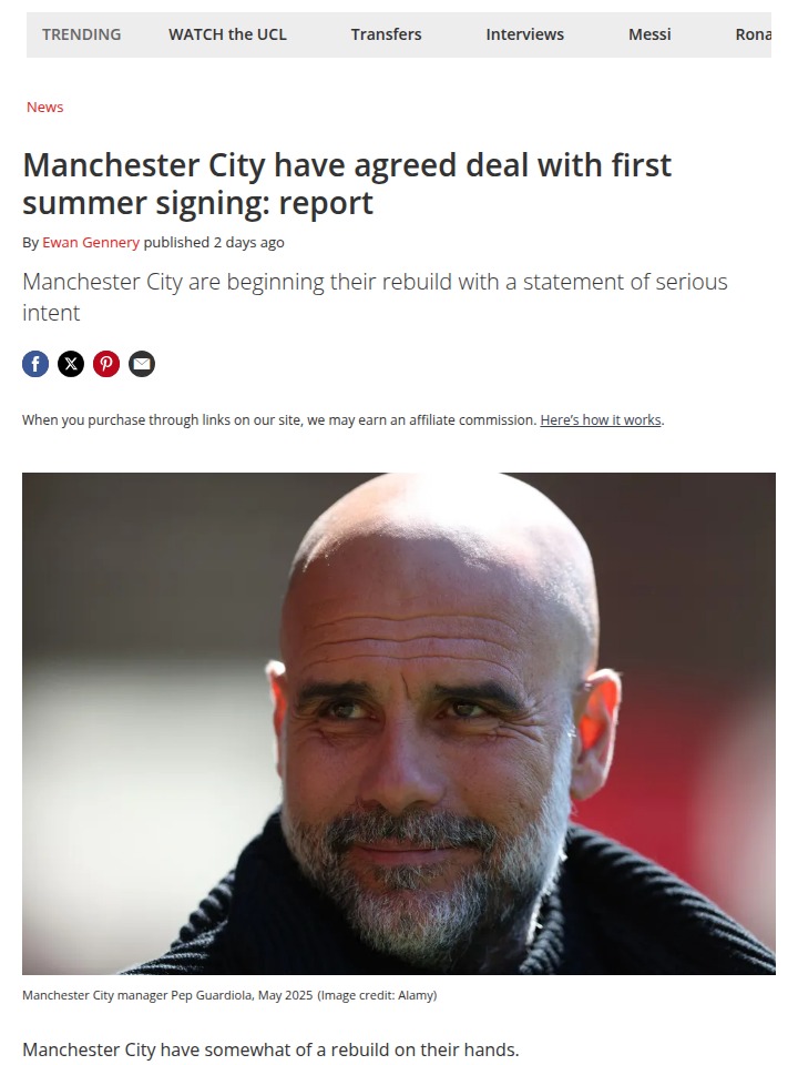 City’s Midfield Rebuild: Reijnders Incoming?