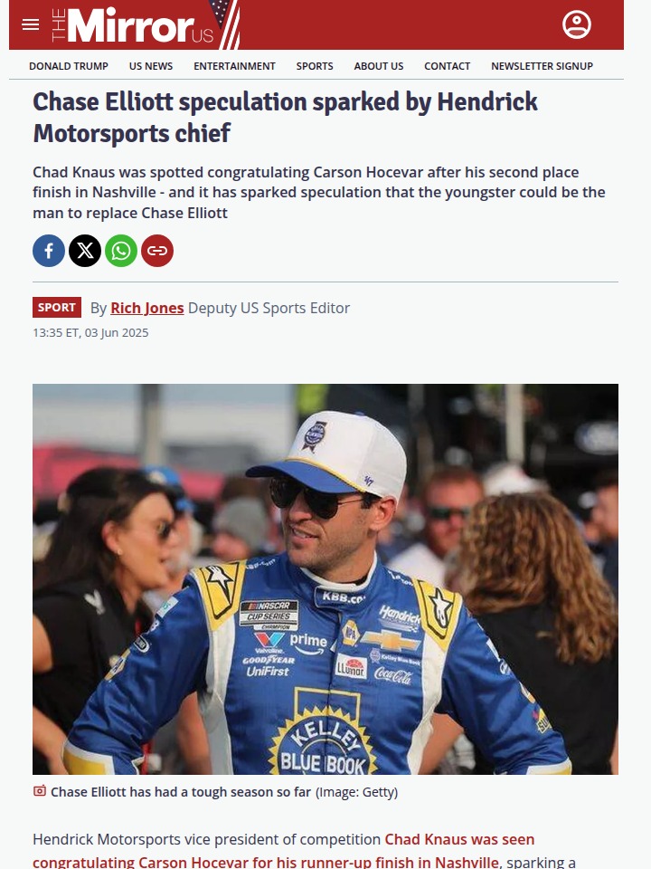 Could Hocevar Really Replace Chase in the 9?
