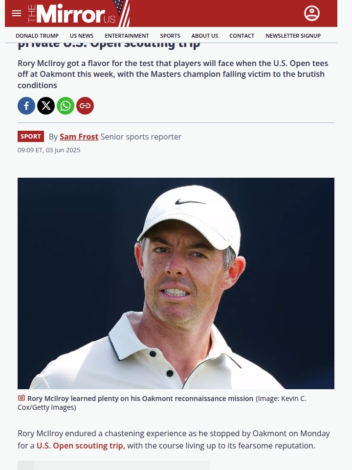 Rory’s Oakmont Wake-Up Call: Triple Trouble