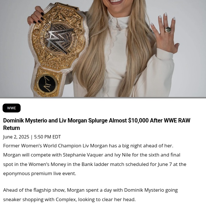 Dirty Dom Drops $10K for Liv Morgan!