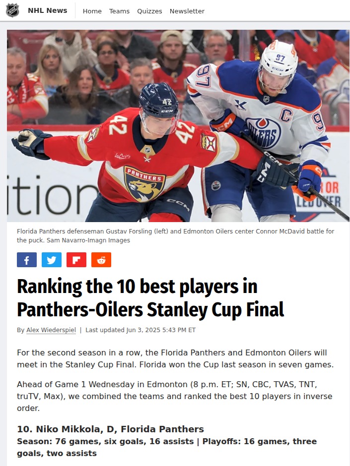 Who’s Top Dog: McDavid or Barkov?