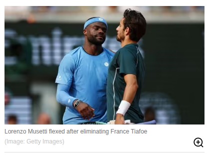 Musetti Flexes After Tiafoe Showdown