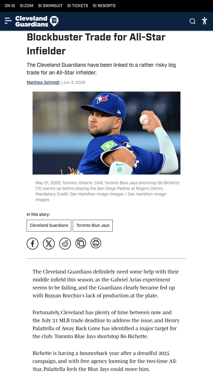 Could Bo Bichette Be Cleveland’s Missing Piece?