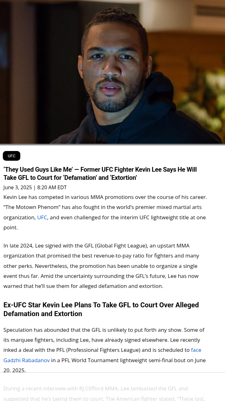 Motown Phenom vs. GFL: Legal Showdown?