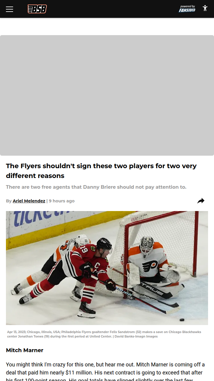 Why Marner & Toews Aren’t Philly Fits