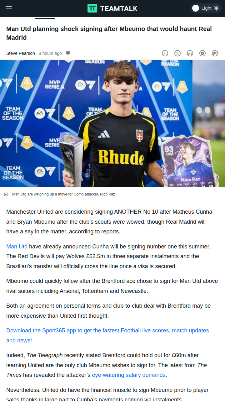 Could Nico Paz Haunt Real Madrid Again?