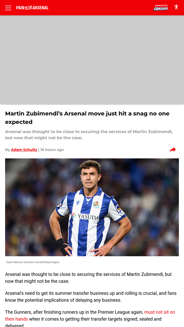 Zubimendi Saga: Gunners or Galacticos?