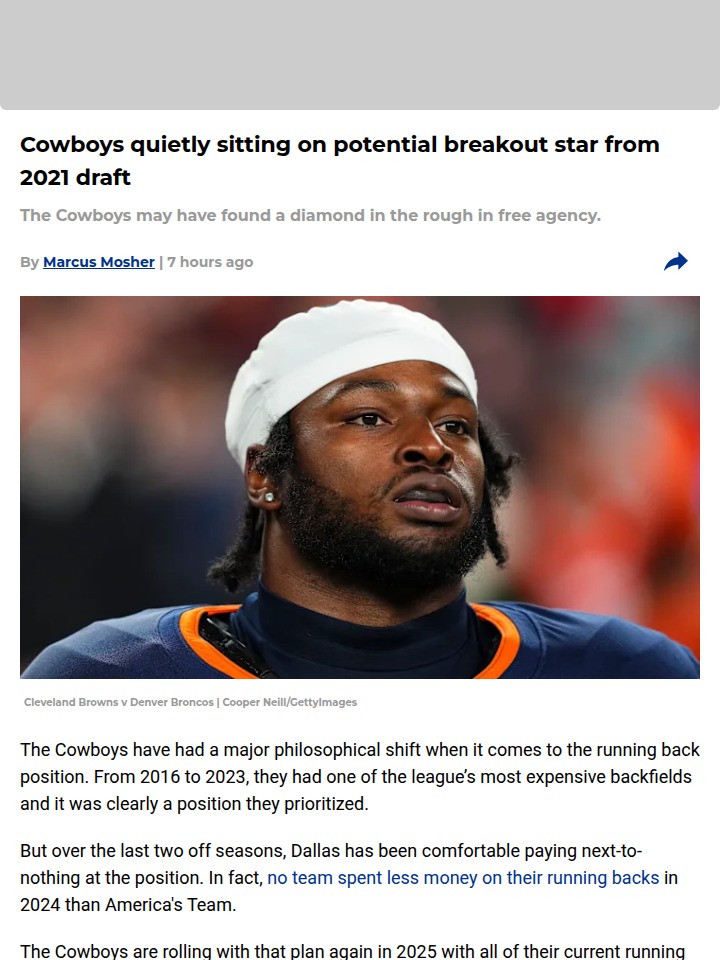 Is Javonte Williams Dallas’ Next Breakout Star?