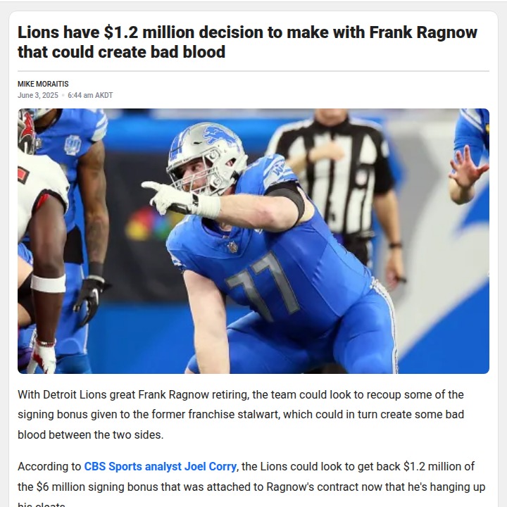 Will the Lions Repeat the Megatron Mistake?