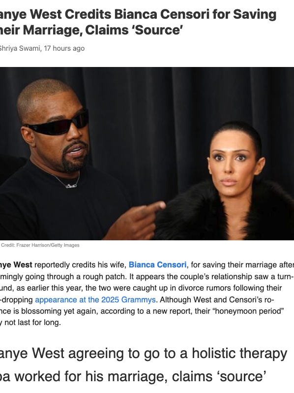 Kanye & Bianca’s Spa Ultimatum Drama