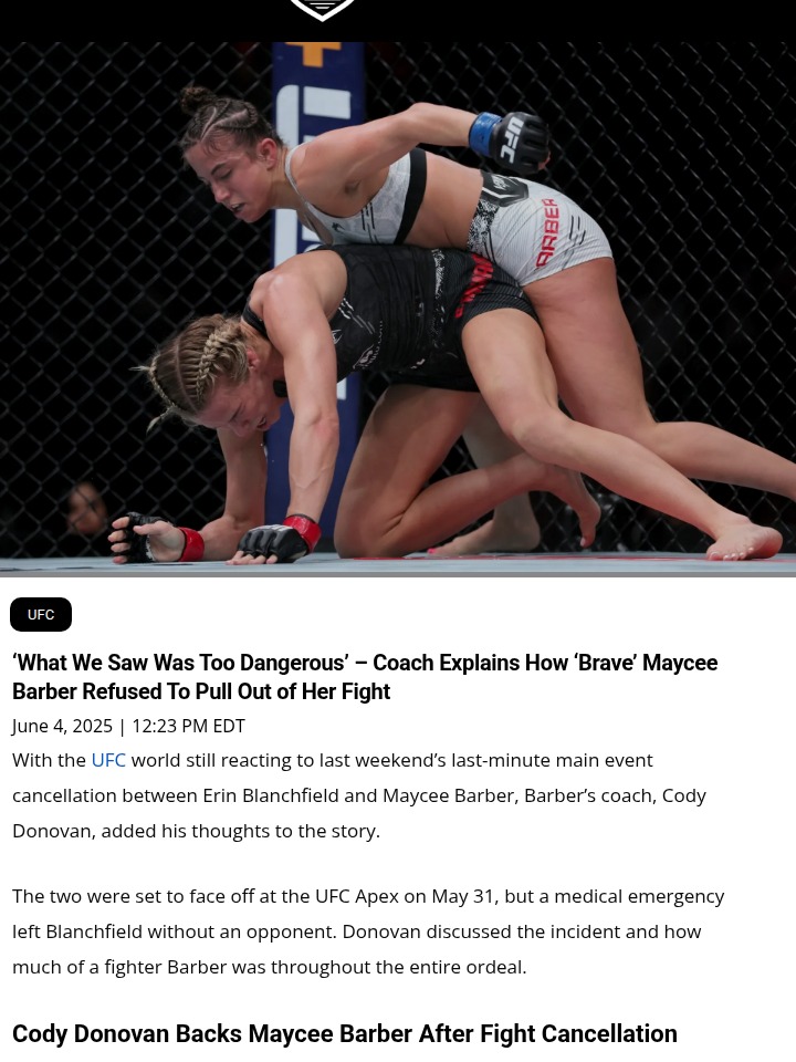 Maycee Barber’s Grit: Too Tough for Her Own Good?