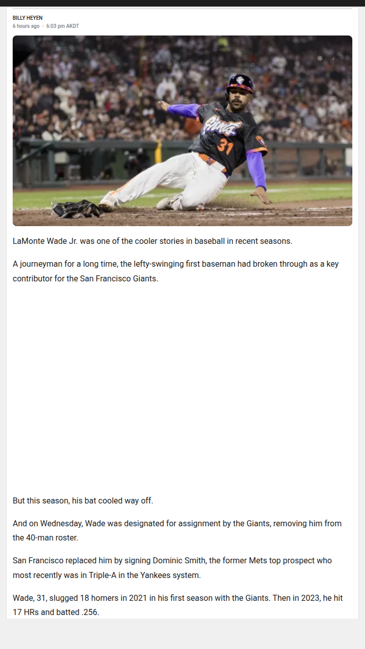 Wade Jr. DFA’d—End of a Giants Era?