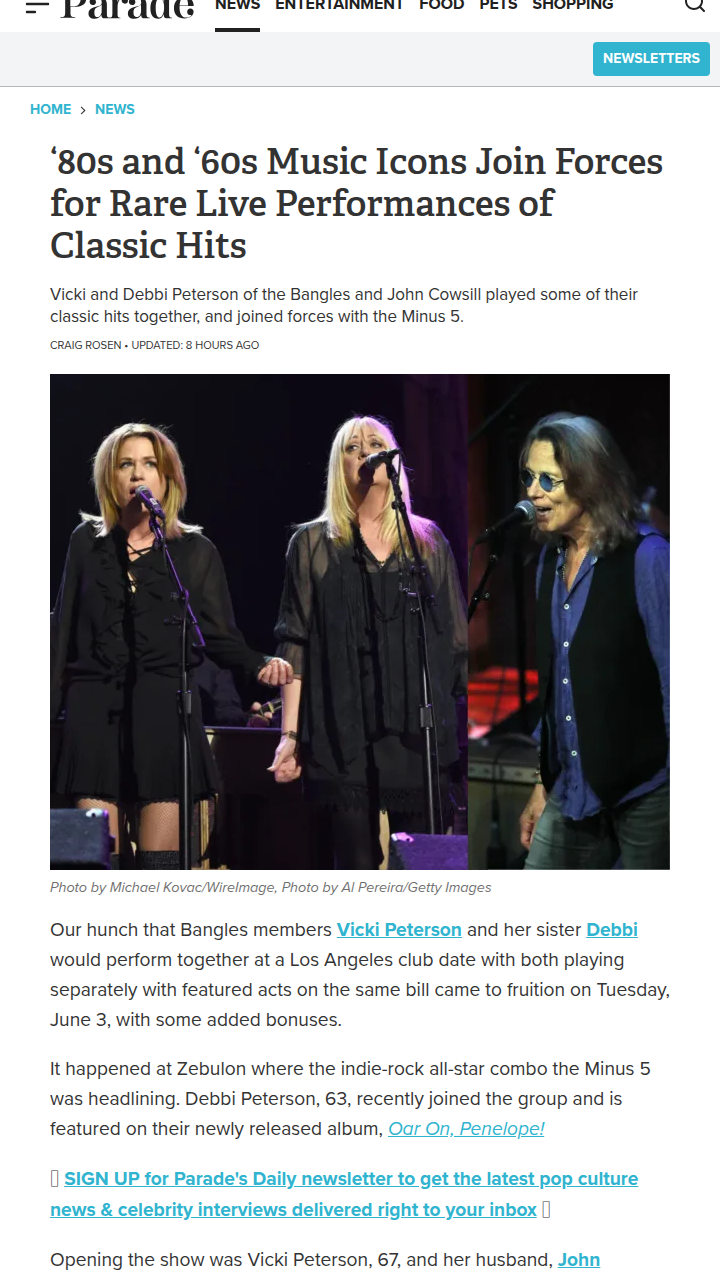 Bangles Sisters Reunite Onstage! 🎸
