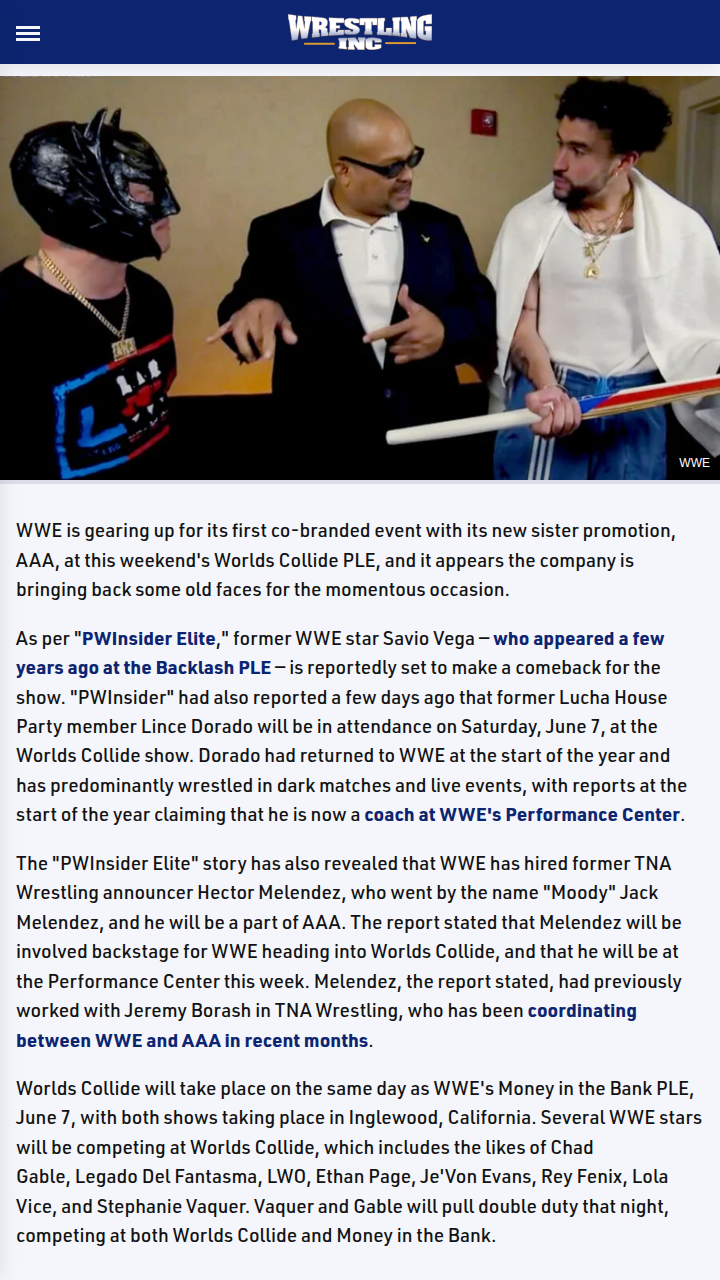 Old Faces Return for Worlds Collide!