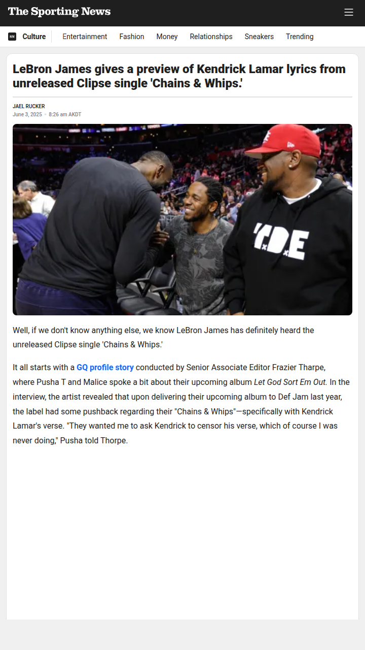 LeBron Leaks Kendrick’s Unheard Bars?! 👀