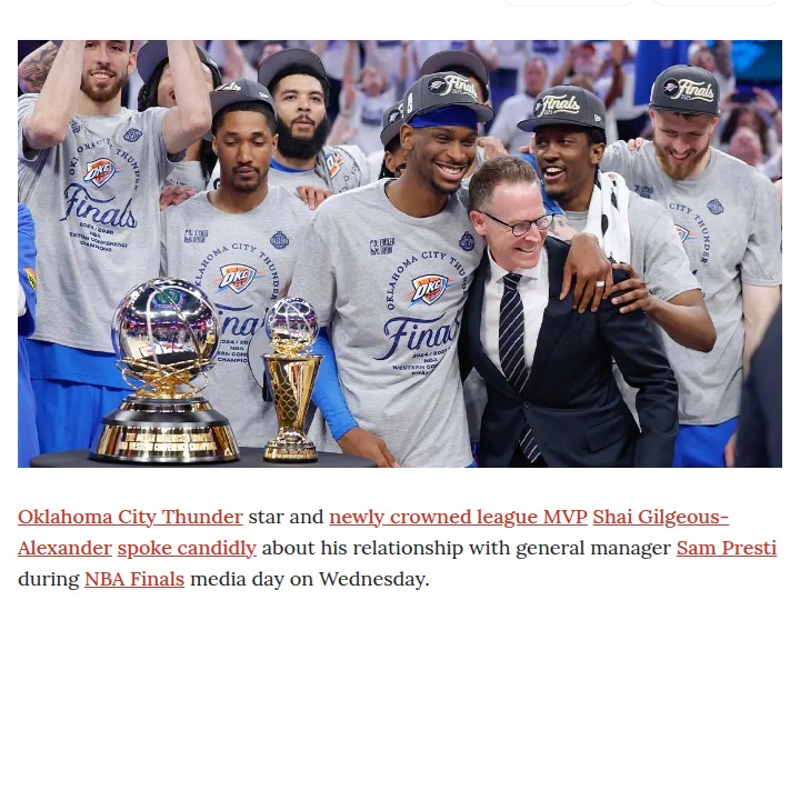 SGA & Presti: Thunder’s Secret Weapon?