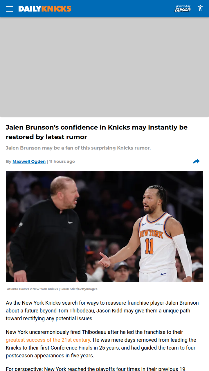Could J-Kidd Save the Knicks-Brunson Era?