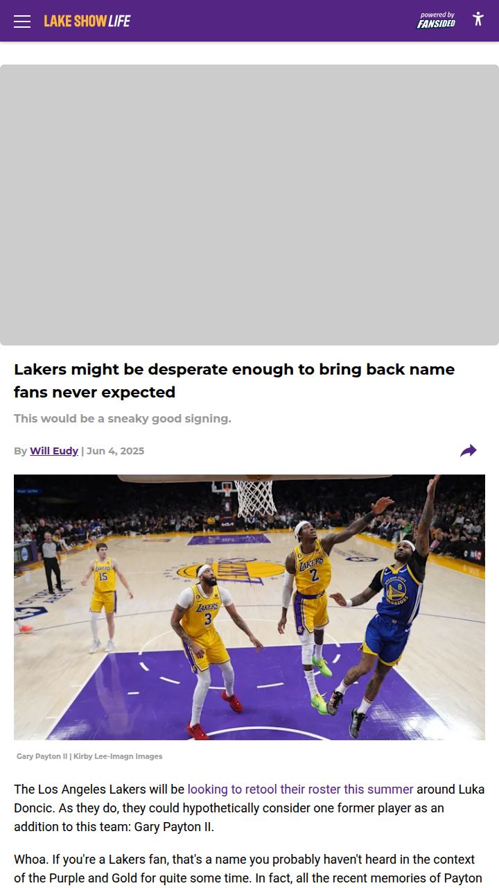 Could GPII Really Return to the Lakers?