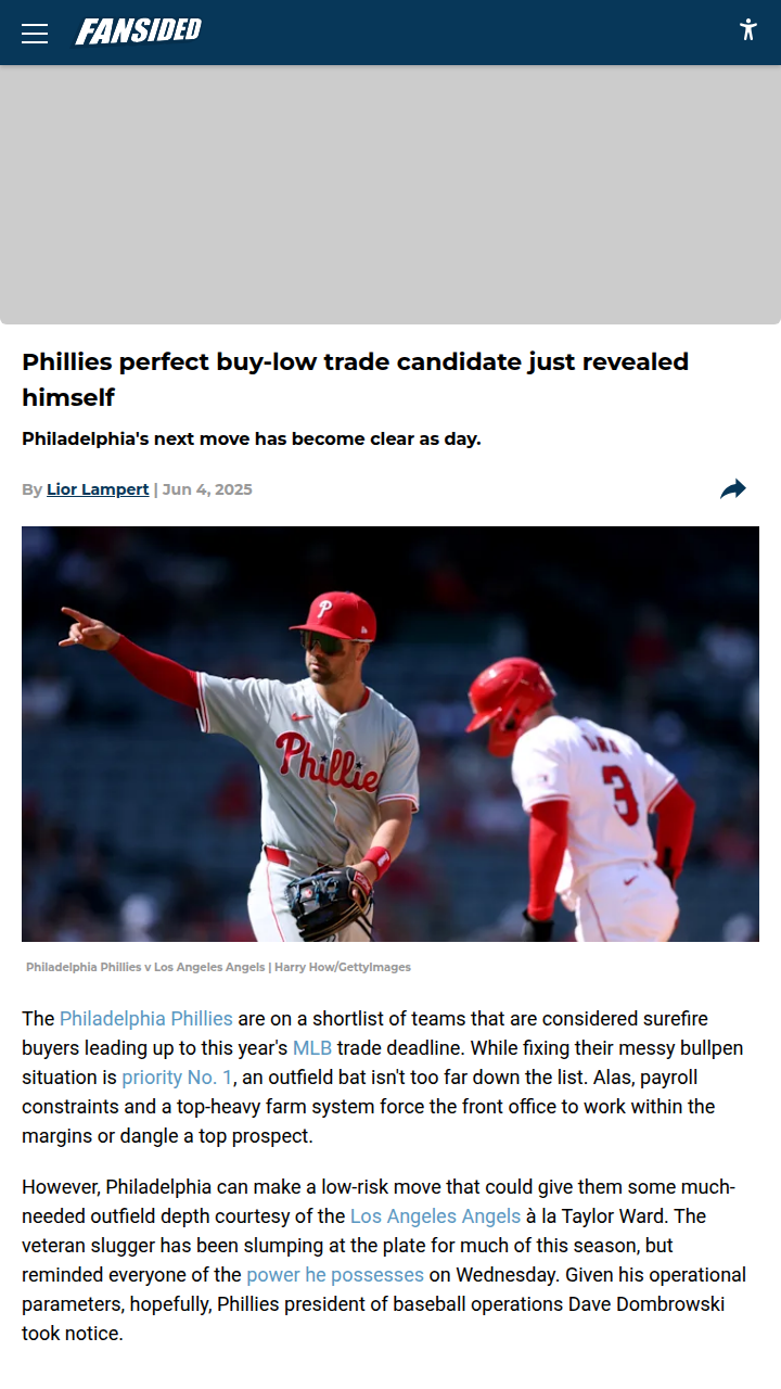 Could Taylor Ward Boost the Phils’ Outfield?