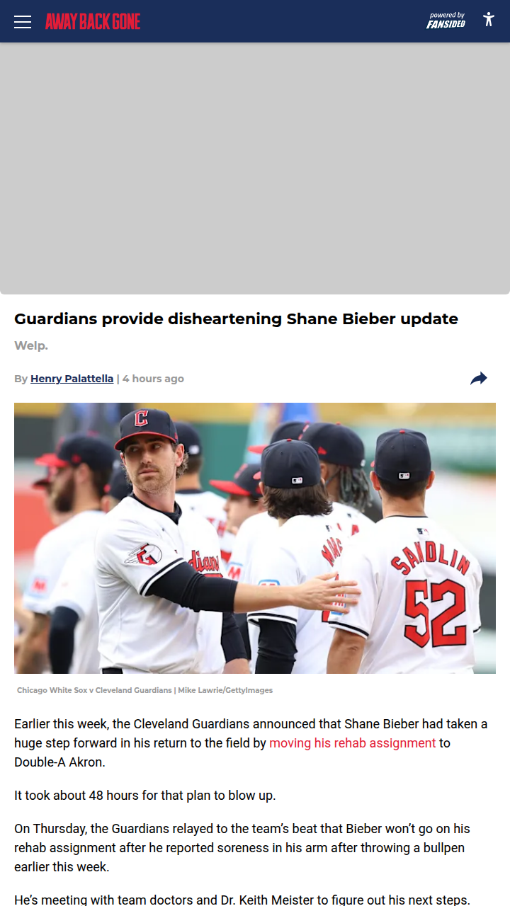 Bieber’s Setback: Guardians Fans Worried