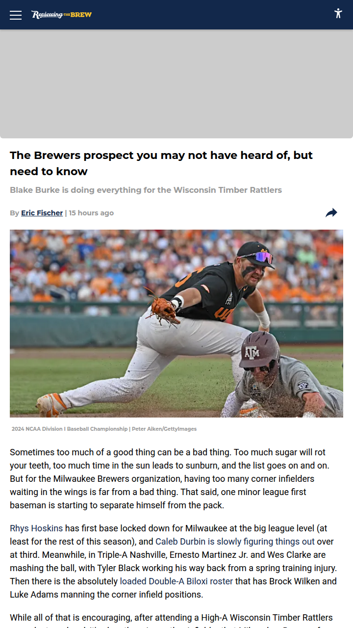 Blake Burke: Brew Crew’s Next Big Thing?