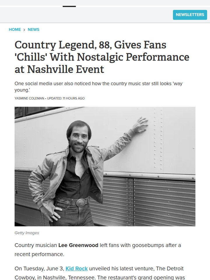 Lee Greenwood & Kid Rock: Unexpected Duo? 🤔