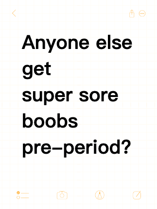 Anyone else get super sore boobs pre-period?