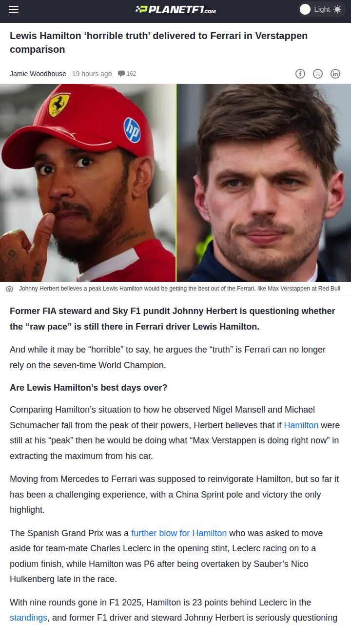 Is King Lewis Losing His Edge at Ferrari?