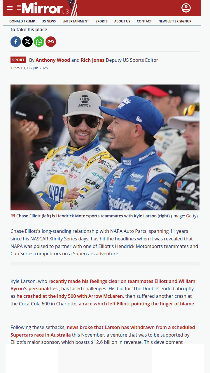 Larson’s Aussie Exit: NAPA Drama Unfolds