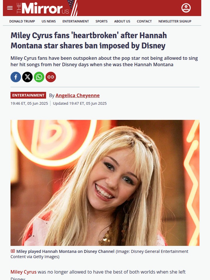 Disney Banned Miley’s Hannah Songs?! 😱