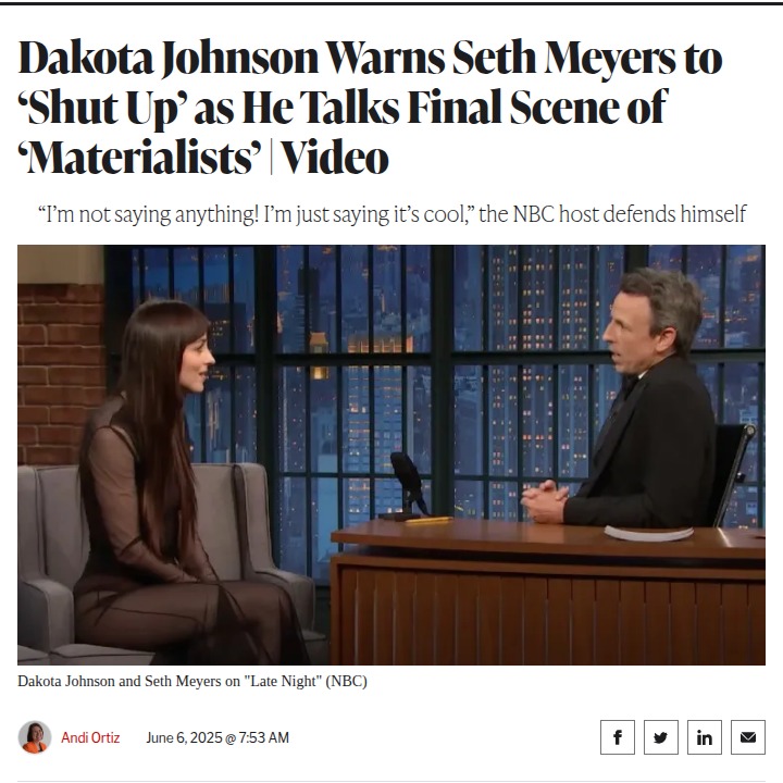 Dakota Johnson’s Savage Spoiler Clapback 😂