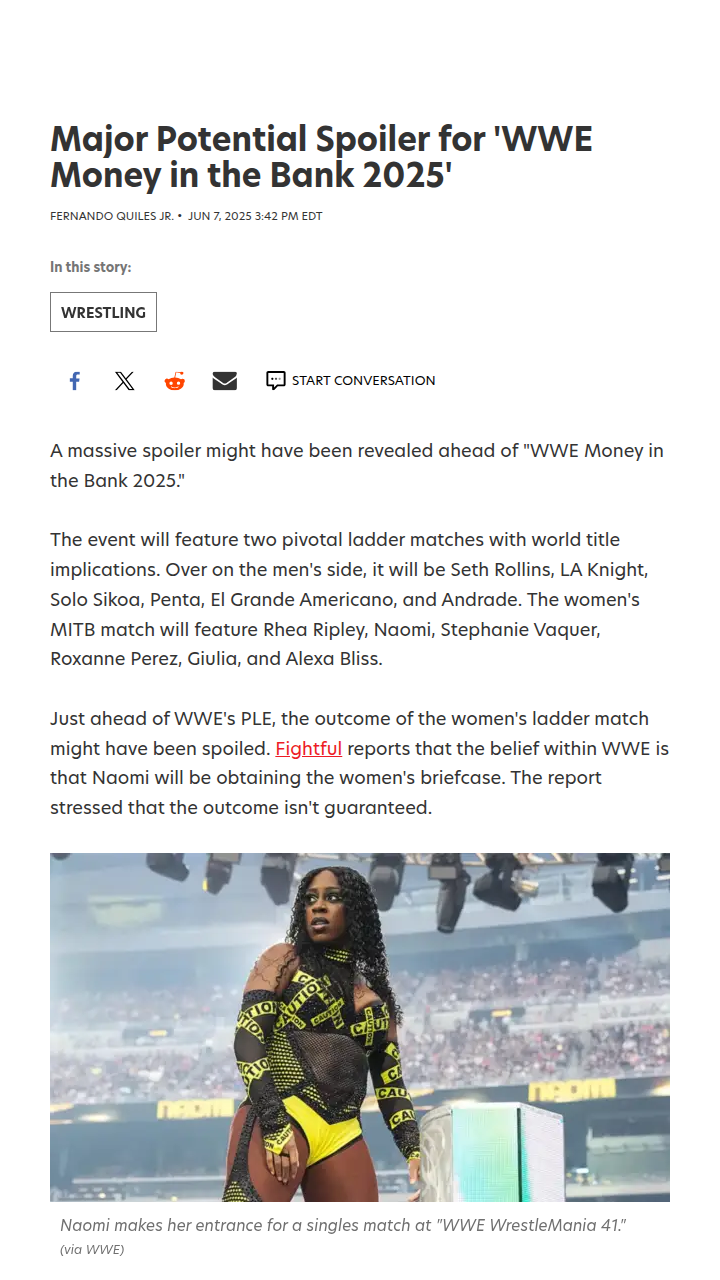 Naomi’s Dark Turn: MITB Spoiler Alert?