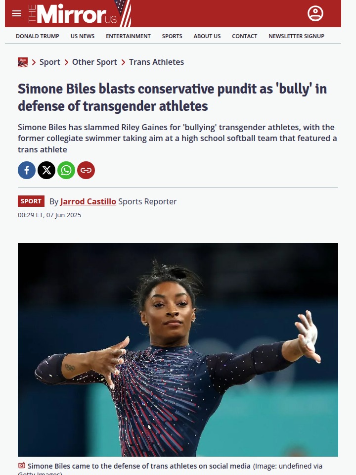 Simone Biles Claps Back at Gaines’ ‘Bullying’