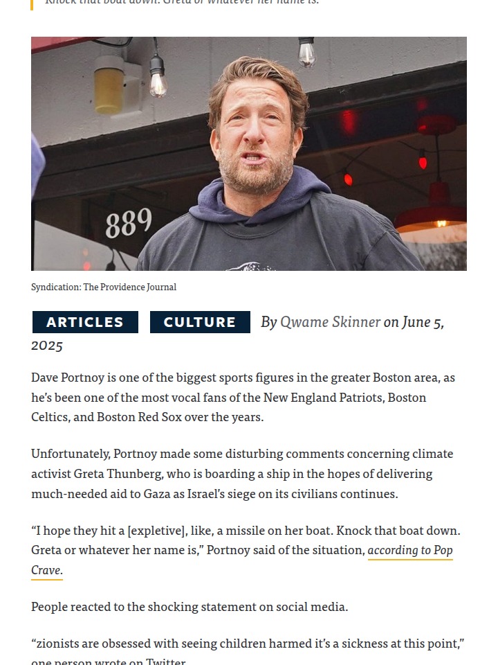 Portnoy’s Outburst Sparks Major Backlash