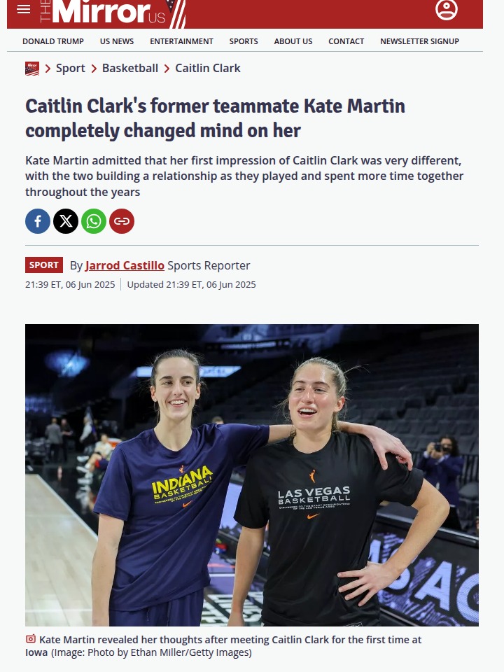 Kate Martin’s Honest Take on Caitlin Clark