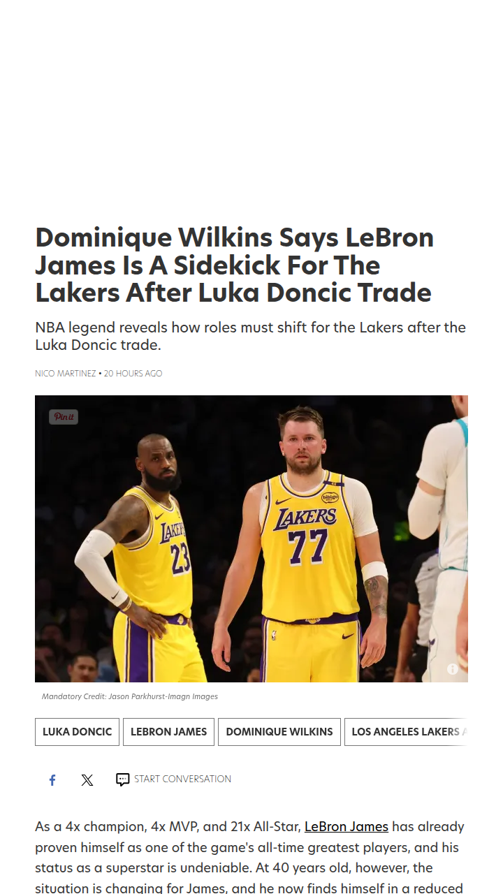 Luka Takes the Throne in LA?