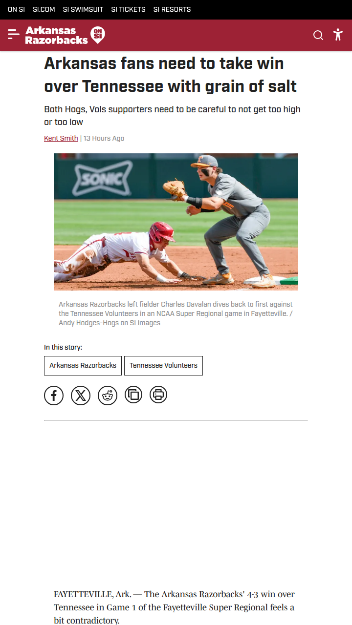 Hogs Survive Vols—But Is Overconfidence a Trap?