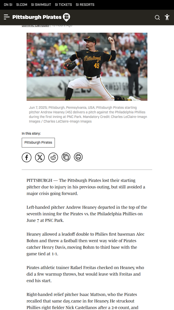 Heaney’s Calf Scare vs. Phillies: Crisis Averted