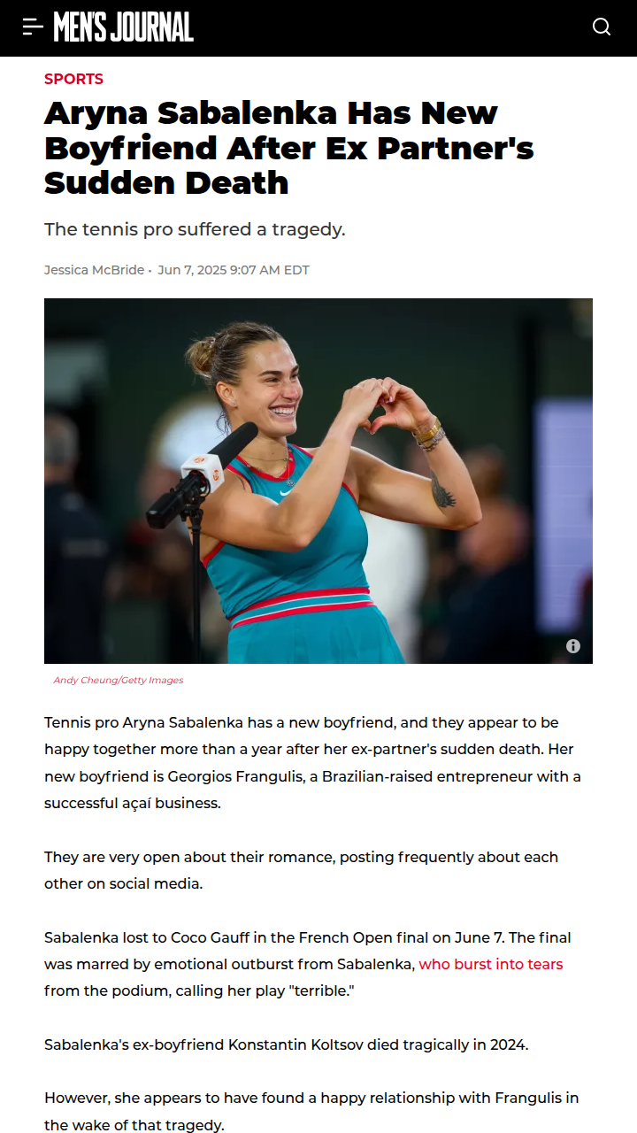 Sabalenka’s Emotional French Open Finale