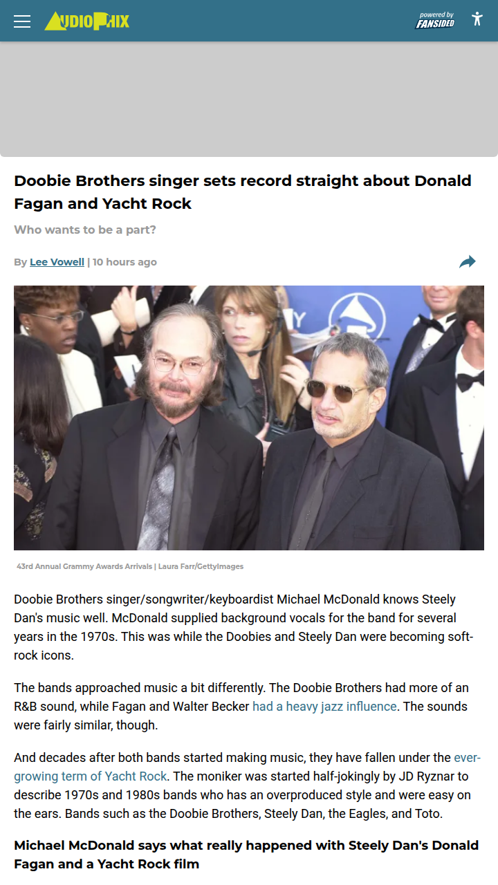 Michael McDonald Spills on Fagan’s Yacht Rock Prank 🚤